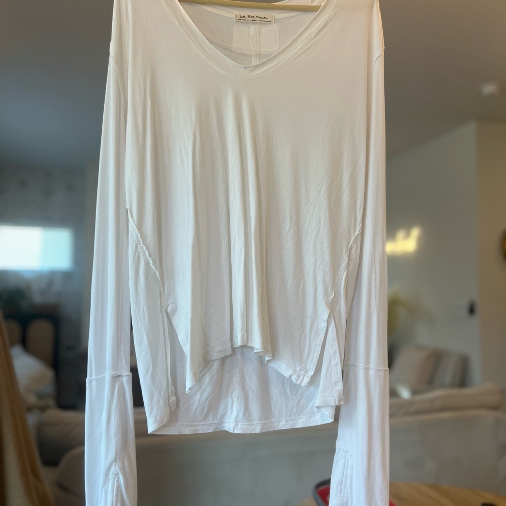 Free People Ivory Long Sleeve Tee - Picture 11 of 14